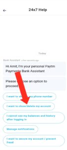 how to close paytm postpaid